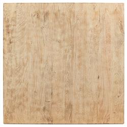 Jared French Country Brown Mango Wood Square Coffee Table|