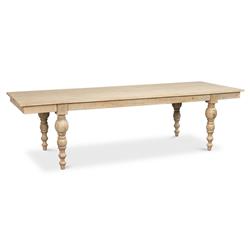 Jared French Country Brown Mango Wood Rectangular Dining Table - 110"W|