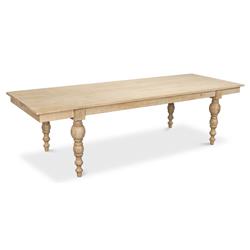 Jared French Country Brown Mango Wood Rectangular Dining Table - 110"W|