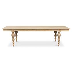 Jared French Country Brown Mango Wood Rectangular Dining Table - 110"W|