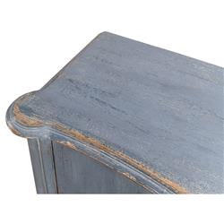 Tolumn French Country Blue Reclaimed Pine Wood Sideboard|