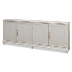 Alessandra Modern Classic Soft Grey Pine Wood Sideboard|