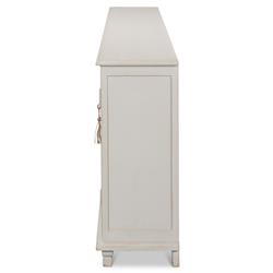 Alessandra Modern Classic Soft Grey Pine Wood Sideboard|