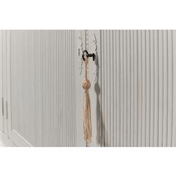 Alessandra Modern Classic Soft Grey Pine Wood Sideboard|