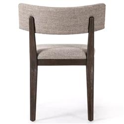 Cerise Modern Classic Grey Upholstered Wood Dining Side Chair|