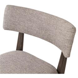 Cerise Modern Classic Grey Upholstered Wood Dining Side Chair|