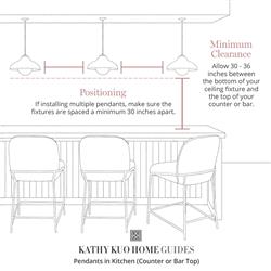 Eloise Industrial Loft White Ceramic Brass Accent Pendant - Small|