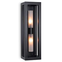 Montecito Black Iron Double Ended Outdoor Sconce|