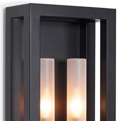 Montecito Black Iron Double Arm Outdoor Sconce|
