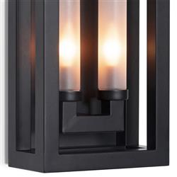 Montecito Black Iron Double Arm Outdoor Sconce|
