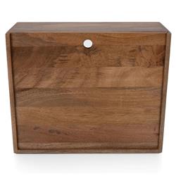 Pierce Mid Century Brown Mango Wood Black Steel 10 Piece Old Fashioned Bar Set|