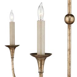 Brittany French Country Bronze Candle Style Chandelier - Large|