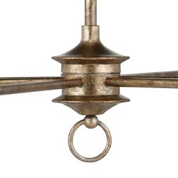 Brittany French Country Bronze Candle Style Chandelier - Large|