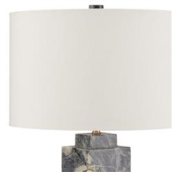 Sharina Modern Classic Jade Marble Grey Table Lamp|