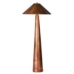 Fern Mid Century Modern Iridescent Acid Wash Stainless Steel Floor Lamp|