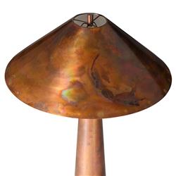 Fern Mid Century Modern Iridescent Acid Wash Stainless Steel Floor Lamp|