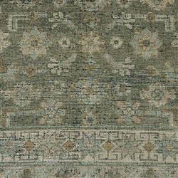 Franchesca French Country Green Wool Oushak Patterned Hand Knotted Rug - 8'x10'|