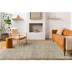 Franchesca French Country Green Wool Oushak Patterned Hand Knotted Rug - 8'x10'|