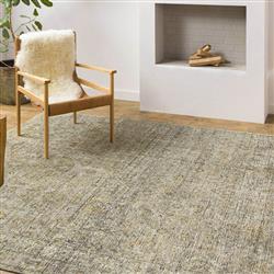 Franchesca French Country Green Wool Oushak Patterned Hand Knotted Rug - 8'x10'|