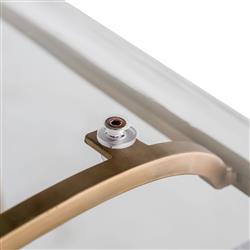 King Modern Clear Acrylic Seat Antique Gold Base Counter Stool|