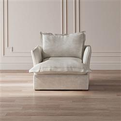 Alanna Modern Classic Ashford Cream Performance Arm Chair|