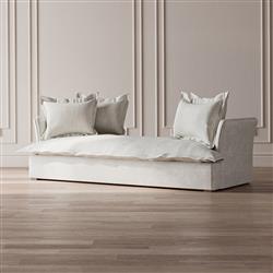 Alanna Modern Classic Portofino Grey Bedroom Bench|