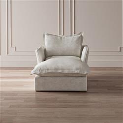 Alanna Modern Classic Ashford Cream Performance Chaise Lounge|