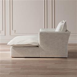 Alanna Modern Classic Braden Bisque Chaise Lounge|