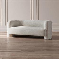 Isla Modern Classic Oslo Ivory Performance Sofa - Small - 73.5"W|