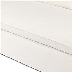 Andrew Modern Off White Linen Slipcovered Outdoor Sofa - 96"W|