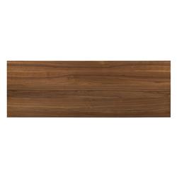 Nery Mid Century Modern Brown Walnut Wood Rectangular Office Desk|