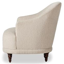 Mariel French Country Beige Performance Tufted Chair|