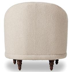 Mariel French Country Beige Performance Tufted Chair|