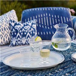 Juliska Provence French Country Clear Glass Goblet|