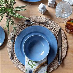 Juliska Puro Modern Classic Chambray Ceramic 4 Piece Place Setting|