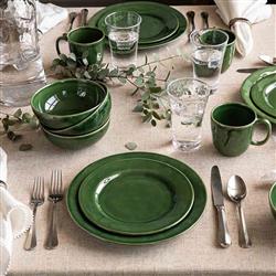 Juliska Puro Modern Classic Basil Ceramic 4 Piece Place Setting|