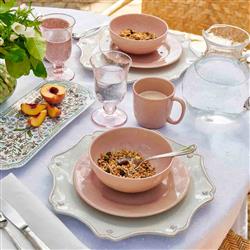 Juliska Puro Modern Classic Blush Ceramic Cereal Bowl|