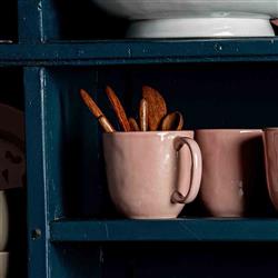 Juliska Puro Modern Classic Blush Ceramic Mug|