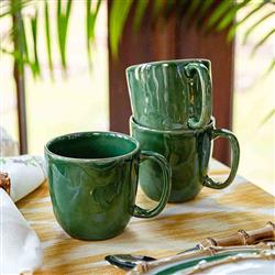 Juliska Puro Modern Classic Basil Ceramic Mug|