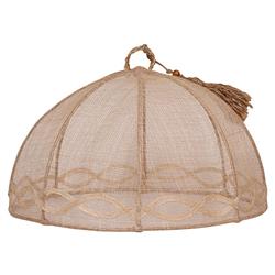 Juliska Tuileries Garden French Natural Woven Abaca Food Cover - Set of 2|