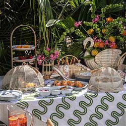 Juliska Tuileries Garden French Natural Woven Abaca Food Cover - Set of 2|