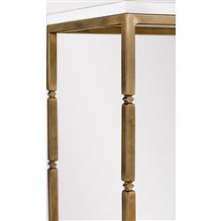 Bryson Regency Seagrass Brushed Brass Console Table|