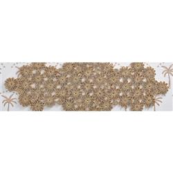 Flores Coastal Beach Natural Handwoven Wheat Grass Runner|