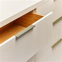 Montaigne Modern Classic Desert Beige Sisal Silver Iron Double Dresser|