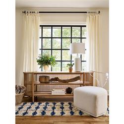 Carter Modern Classic Off White Upholstered Clear Acrylic Swivel Chair|