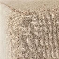 Vannie Modern Classic Beige Linen Flax Slipcover Dining Chair|