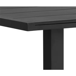 Zimce Industrial Loft Black Aluminum Square Outdoor Bar Table - 32"W|