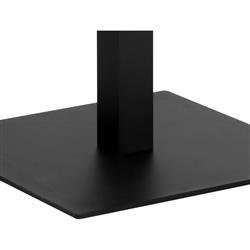 Zimce Industrial Loft Black Aluminum Square Outdoor Bar Table - 32"W|