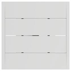 Zimce Industrial Loft White Aluminum Square Outdoor Bar Table - 32"W|