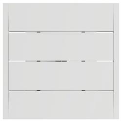 Zimce Industrial Loft White Aluminum Square Outdoor Bistro Table - 32"W|